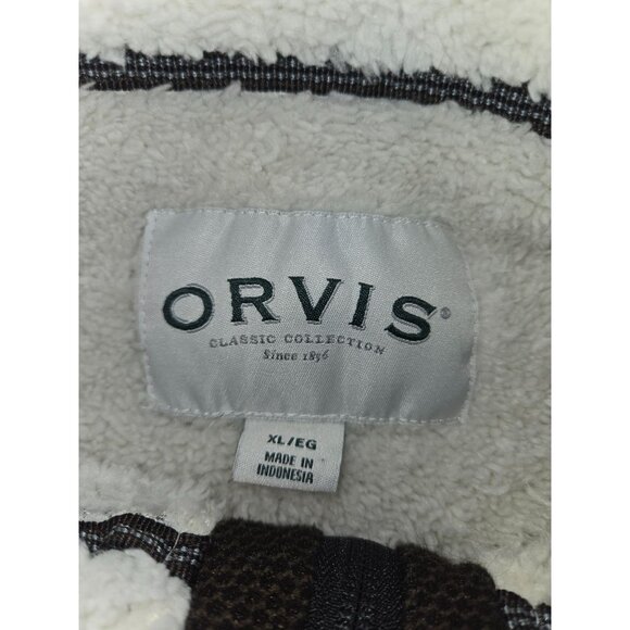 Orvis Classic Collection Mens 1/4-Zip Fleece Sweater Jacket XL - Picture 5 of 7